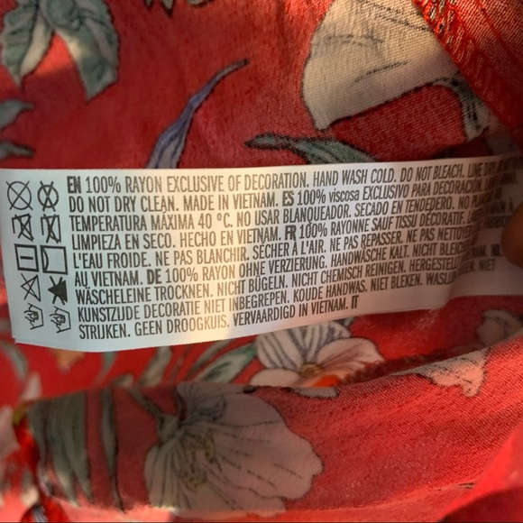 Vintage Wallpaper floral Prints Cutout Shoulder Wrap Dress Size Small - Picture 9 of 15